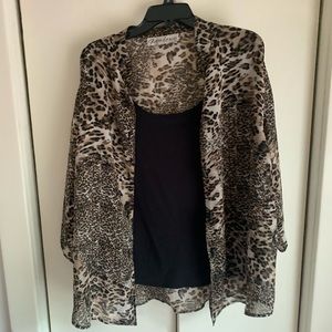 Cheetah Print w/ Black Undershirt